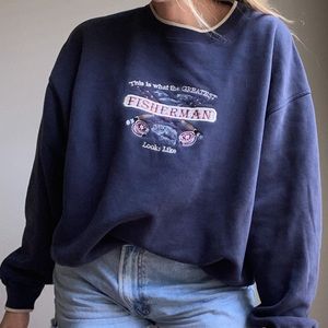 Greatest Fisherman Vintage Sweatshirt